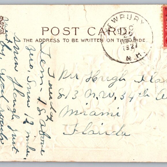 Antique Tuck's & Others Post Card Christmas Lot of 4 (A 1030) - Picture 2 of 8